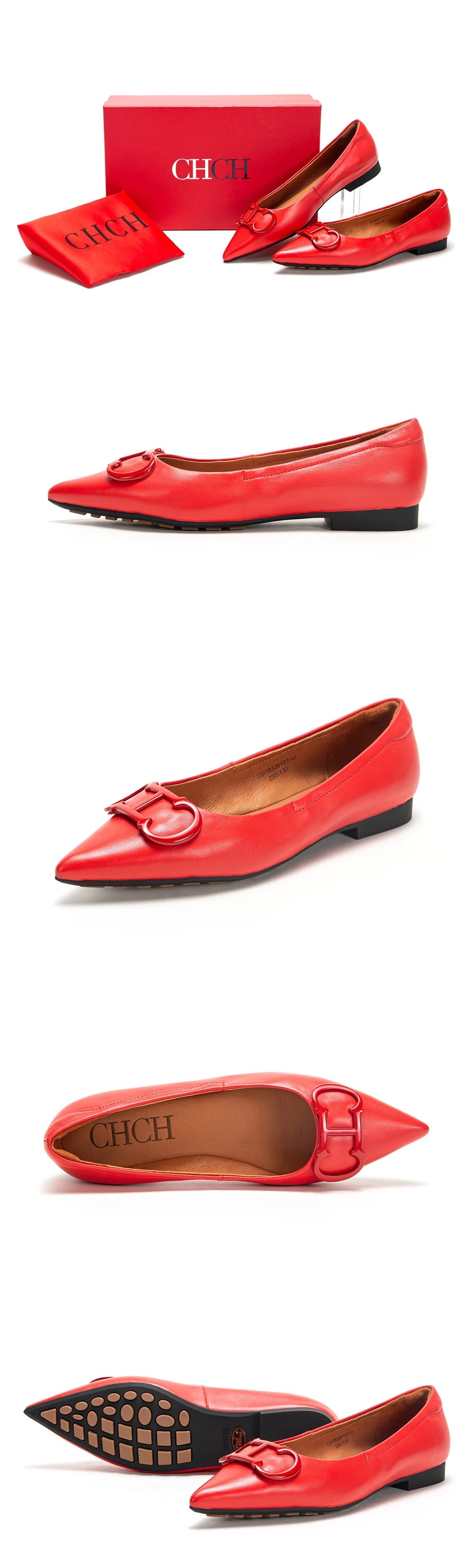 CH Pure Simple Women's Pointed Toe Flat Shoes - itzy bitsy