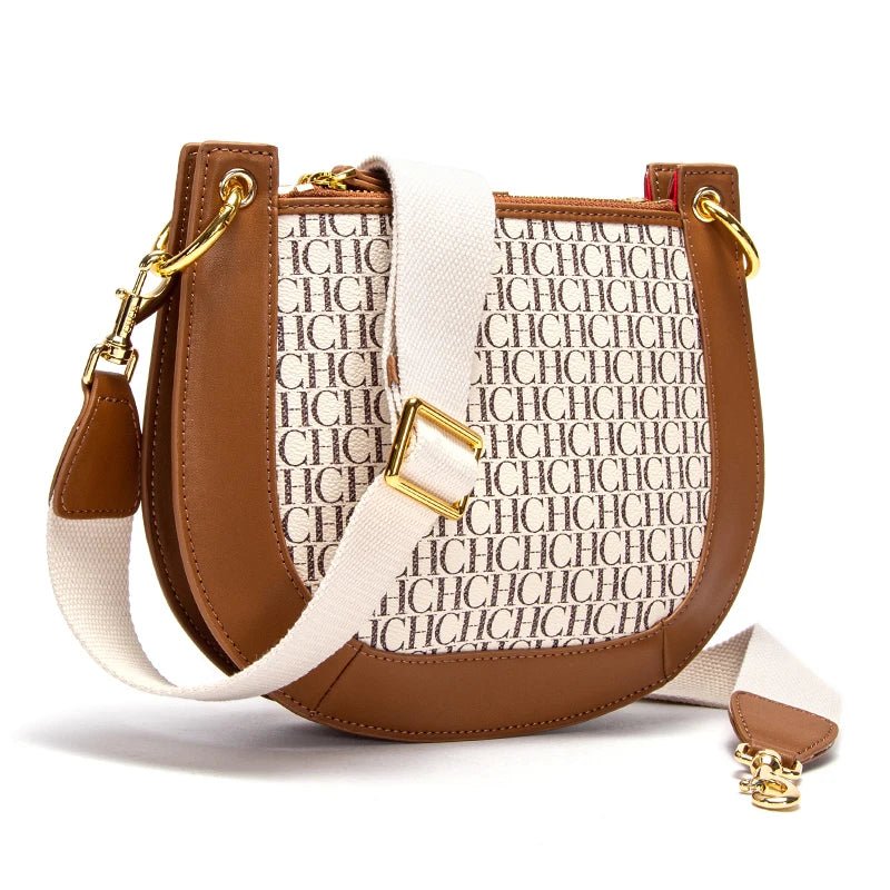 CH Saddle Splicing Design Single Shoulder Bag - itzy bitsy