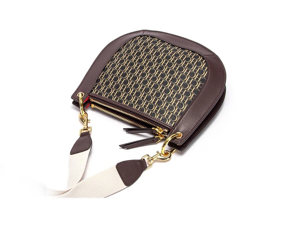 CH Saddle Splicing Design Single Shoulder Bag - itzy bitsy