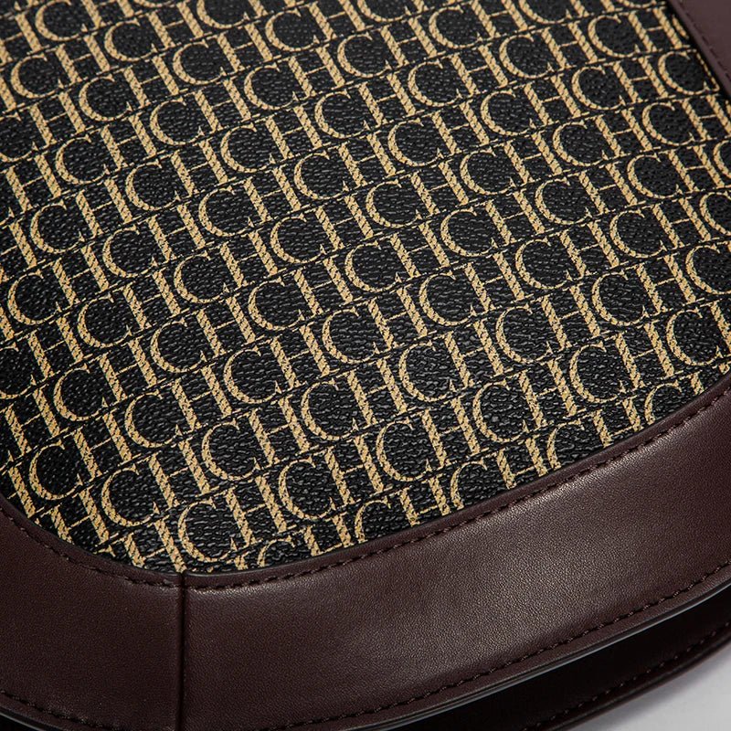 CH Saddle Splicing Design Single Shoulder Bag - itzy bitsy