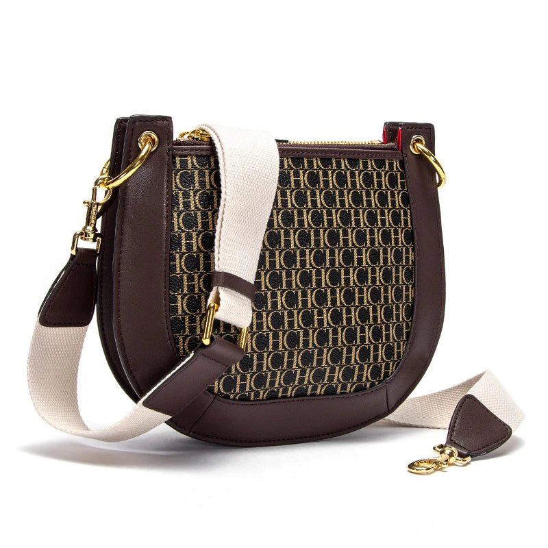 CH Saddle Splicing Design Single Shoulder Bag - itzy bitsy