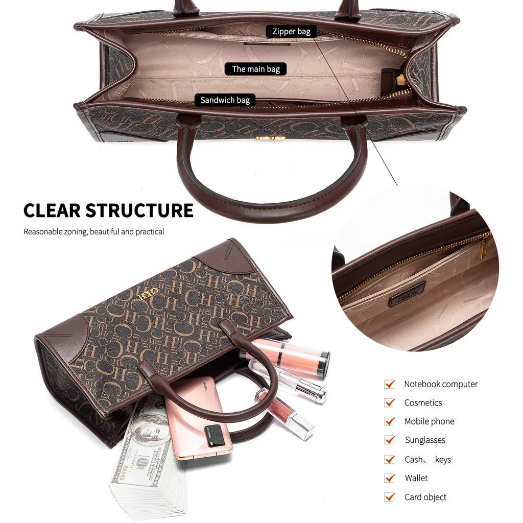 CH Spring Wine Red Business Handbag - itzy bitsy