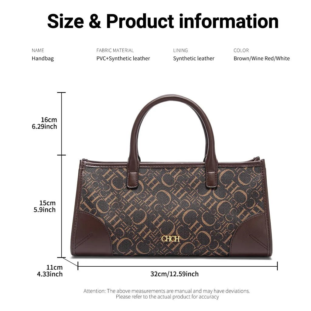 CH Spring Wine Red Business Handbag - itzy bitsy