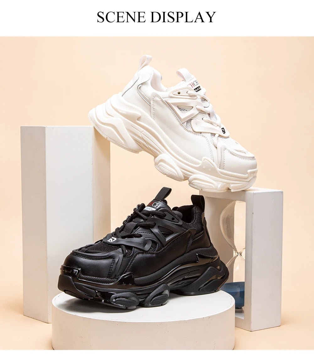 CH Tennis Thick Sole Elevated Women's Shoes - Lightweight - itzy bitsy