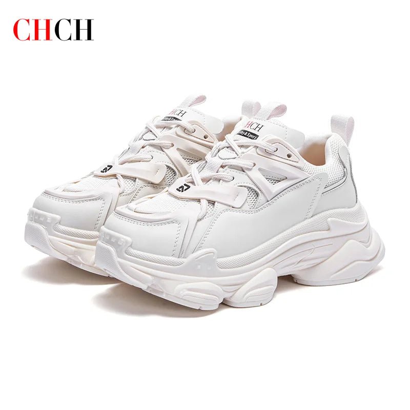 CH Tennis Thick Sole Elevated Women's Shoes - Lightweight - itzy bitsy
