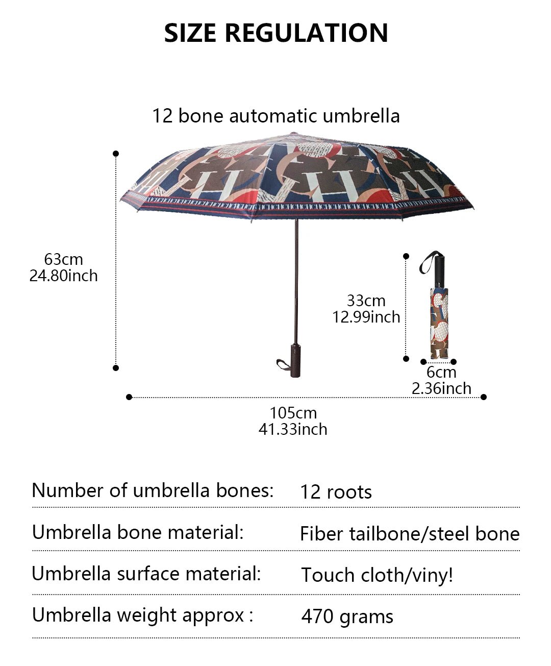 CH Vintage Print Umbrella - itzy bitsy
