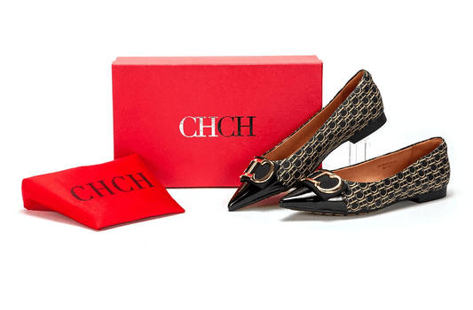 CH Women's New Spliced Pointed Anti Slip Flat Casual Shoes - itzy bitsy