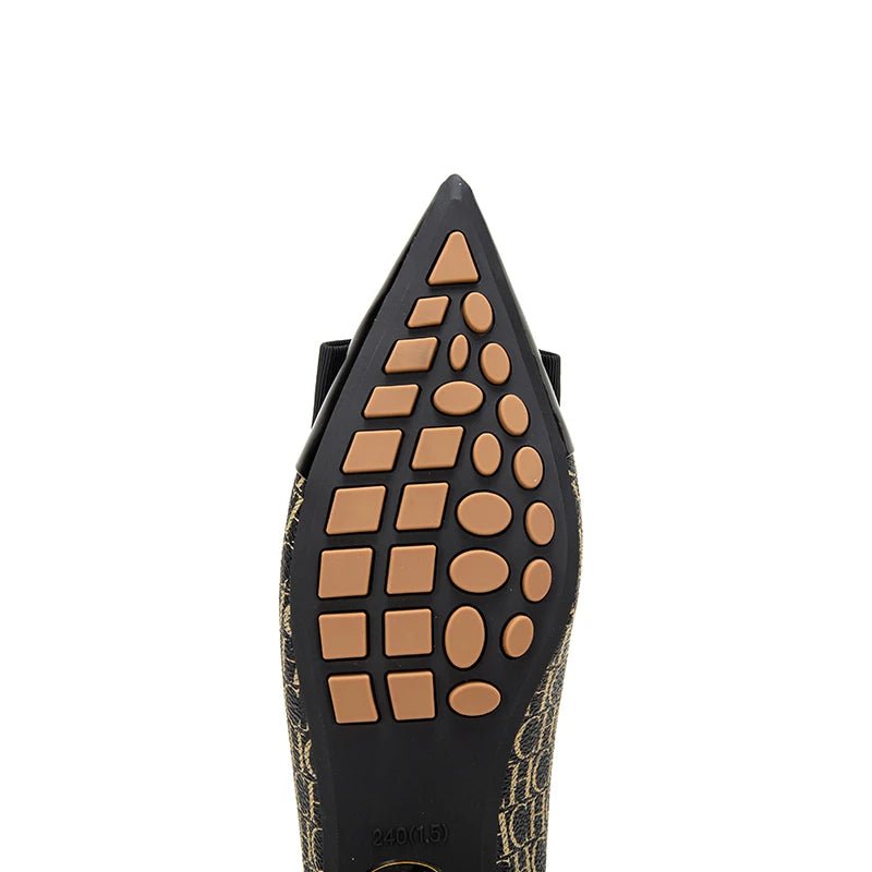 CH Women's New Spliced Pointed Anti Slip Flat Casual Shoes - itzy bitsy