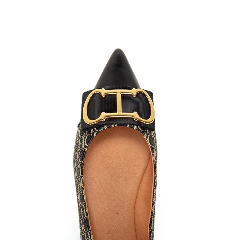 CH Women's New Spliced Pointed Anti Slip Flat Casual Shoes - itzy bitsy