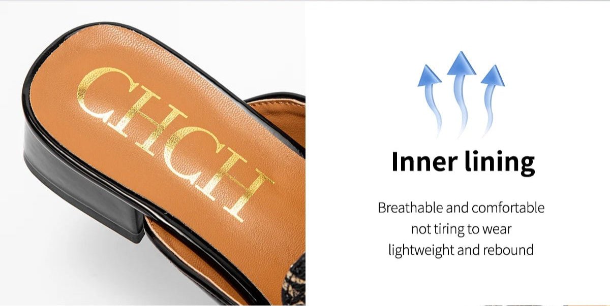 CHCH Buckle Mules Ladies Slip - on Loafers - itzy bitsy