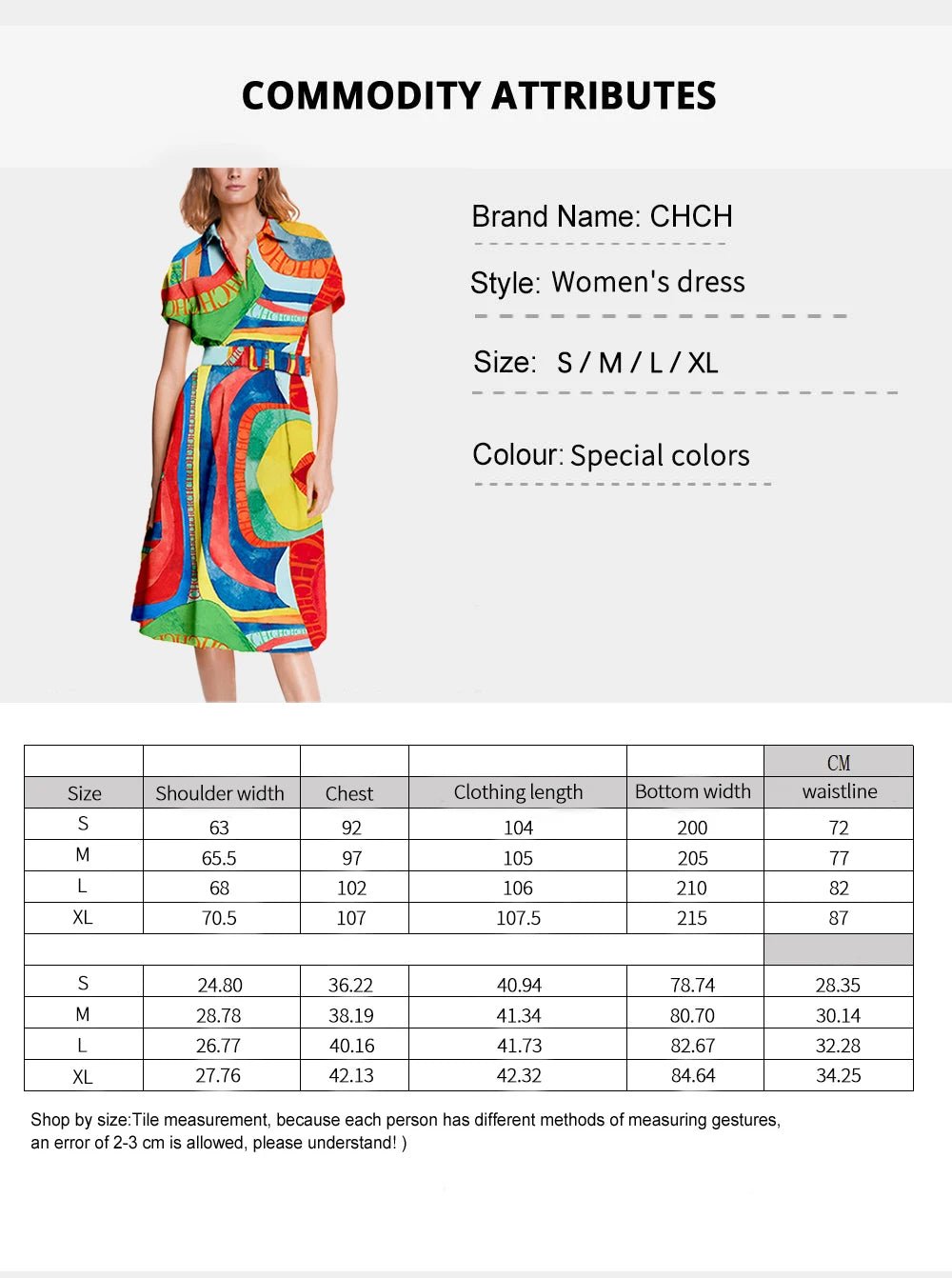 CHCH Elegant High Waist Midi Lapel Belt Dress - itzy bitsy