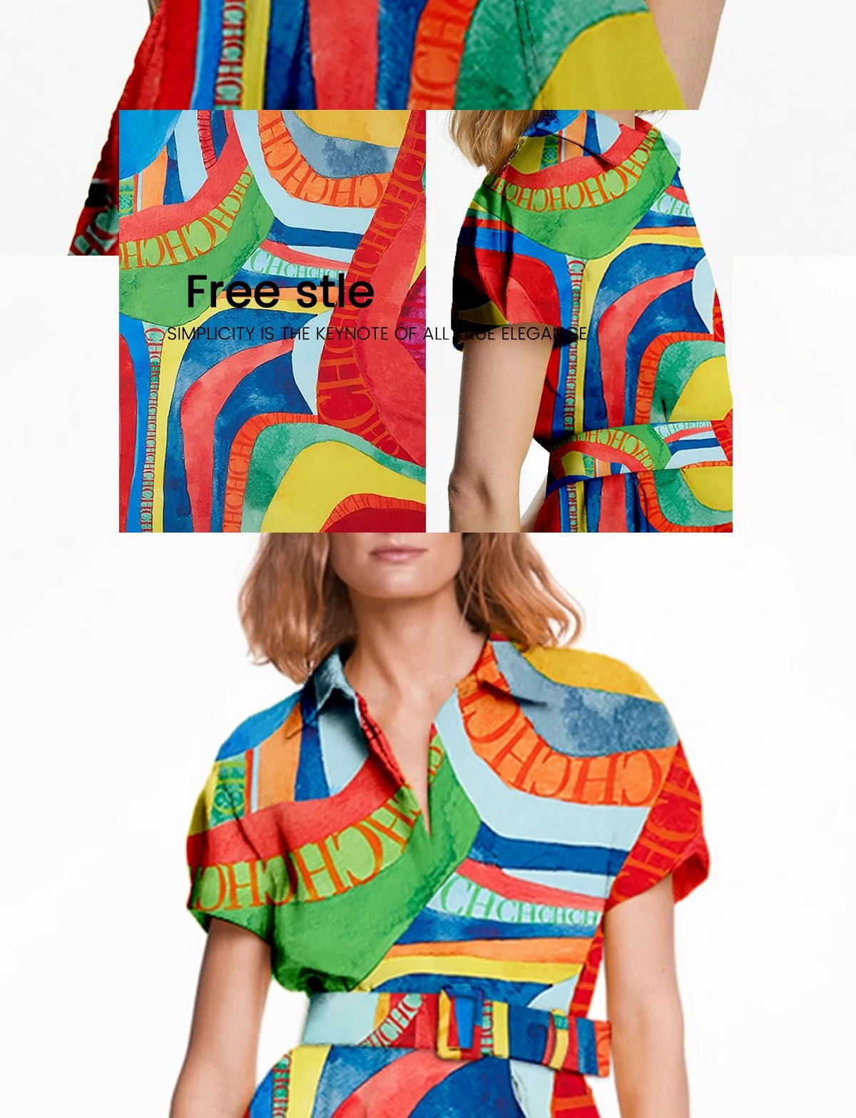 CHCH Elegant High Waist Midi Lapel Belt Dress - itzy bitsy