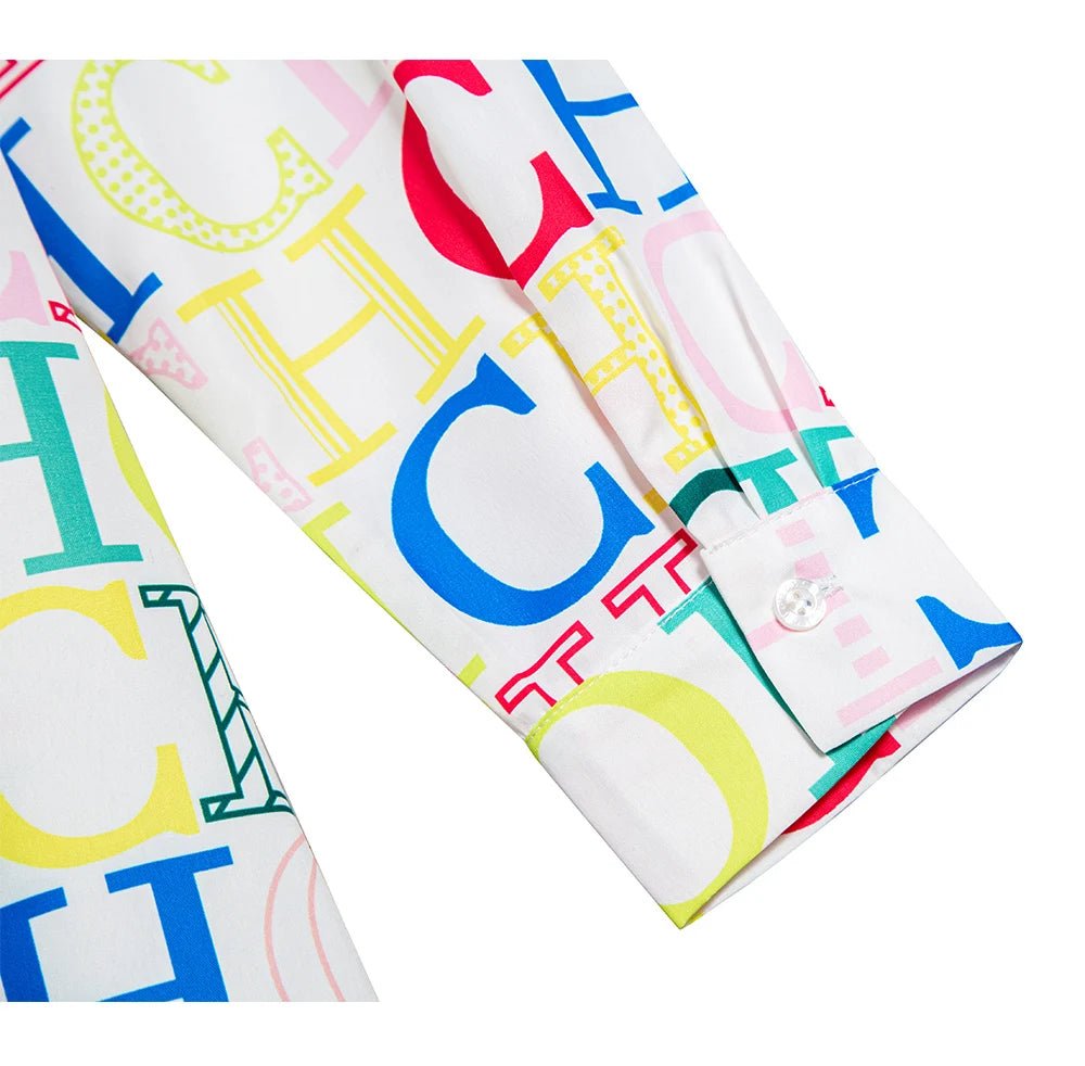 CHCH Elegant Women's Long Sleeve Buttons Shirt Dress - itzy bitsy