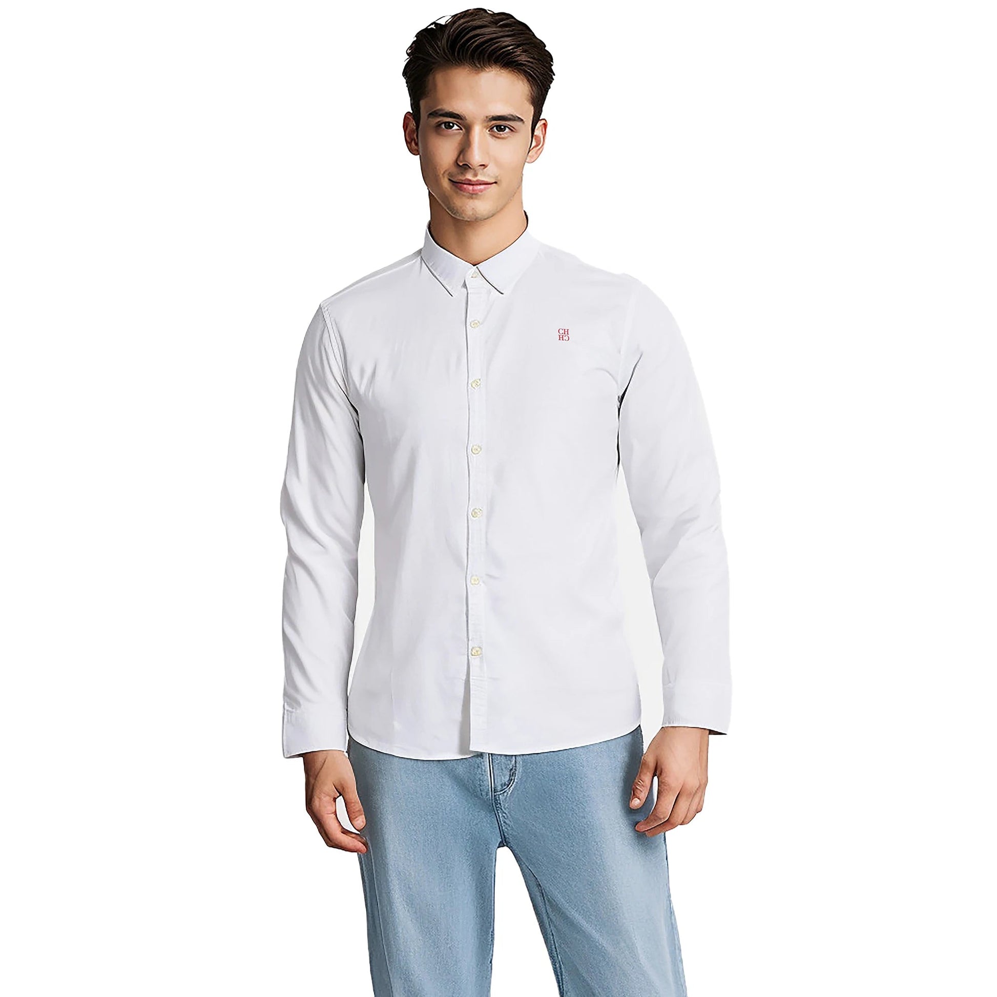 CHCH Men 100% Cotton Long Sleeve High Quality Casual Shirt - itzy bitsy