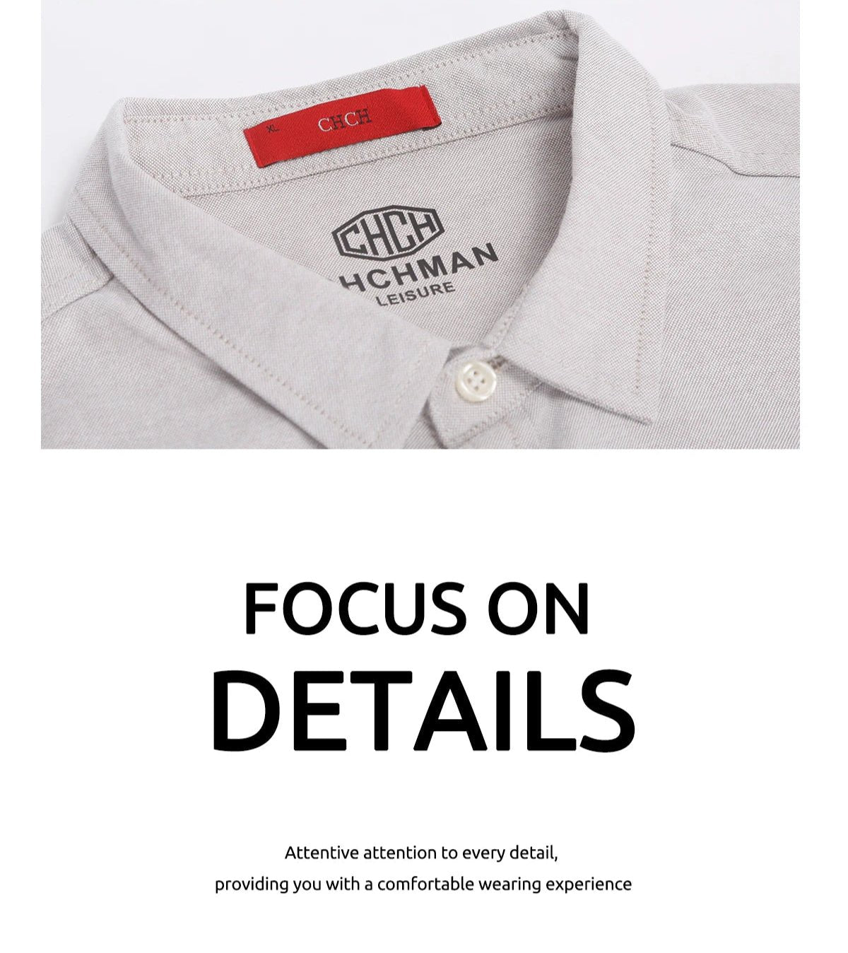 CHCH Men 100% Cotton Long Sleeve High Quality Casual Shirt - itzy bitsy