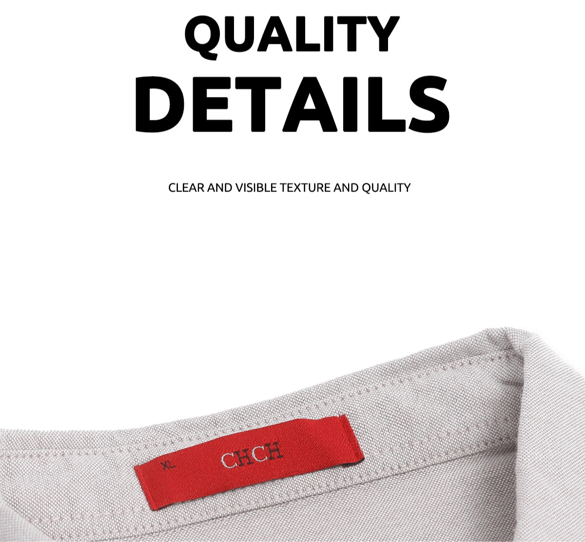 CHCH Men 100% Cotton Long Sleeve High Quality Casual Shirt - itzy bitsy