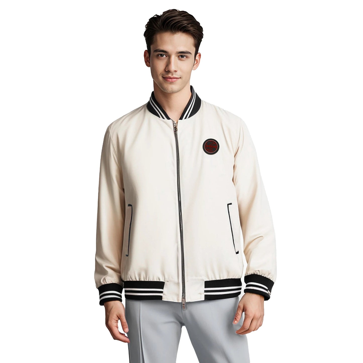 CHCH Men's Casual Zipper Windbreaker Bomber Jacket - itzy bitsy