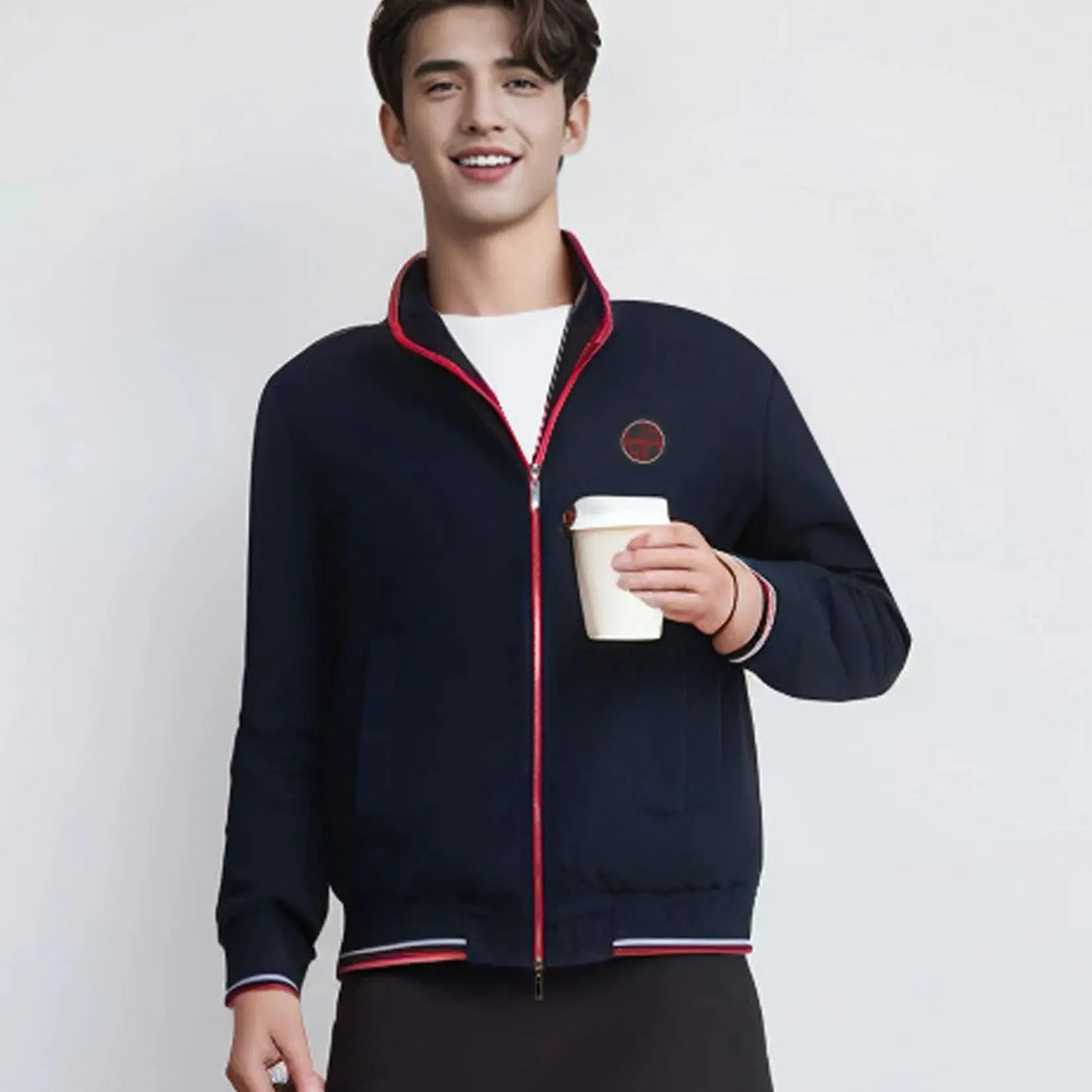 CHCH Men's Casual Zipper Windbreaker Bomber Jacket - itzy bitsy