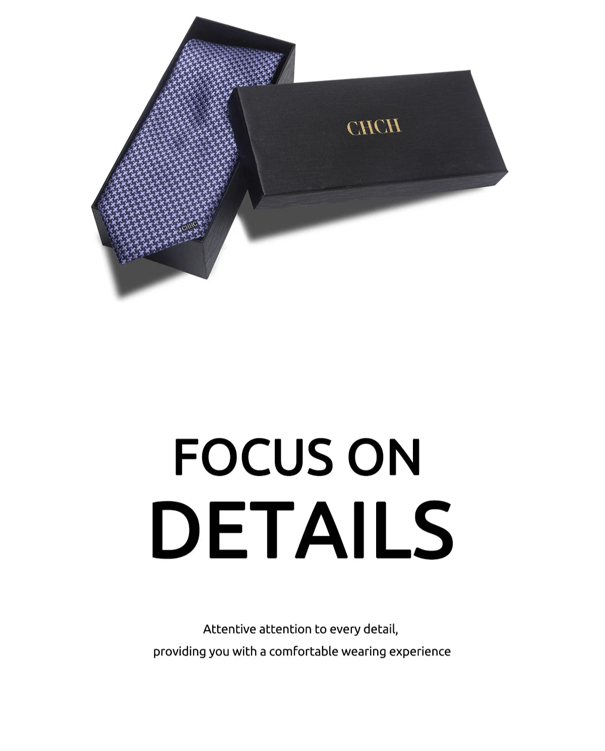 CHCH Men's Formal Luxury Necktie - itzy bitsy