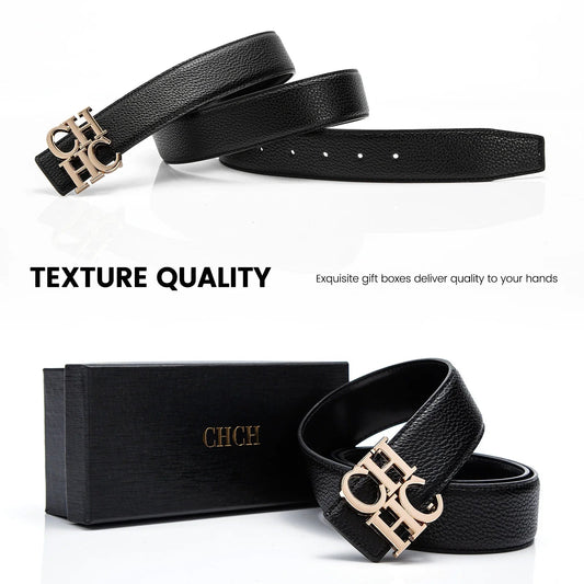CHCH Men's Luxury Designer Leather Belt - itzy bitsy