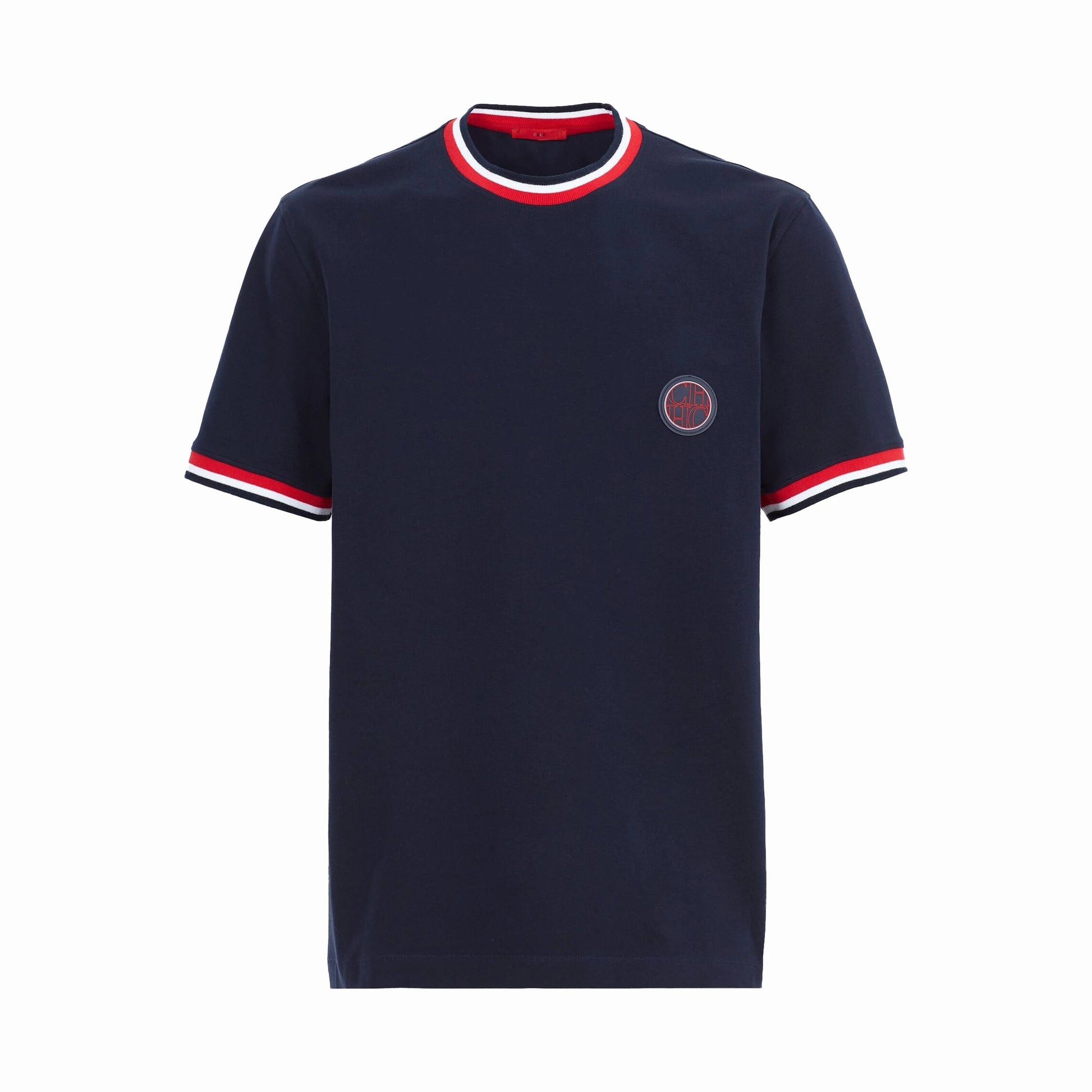 CHCH Men's Short Sleeve Solid Stripe O Neck T Shirt - itzy bitsy