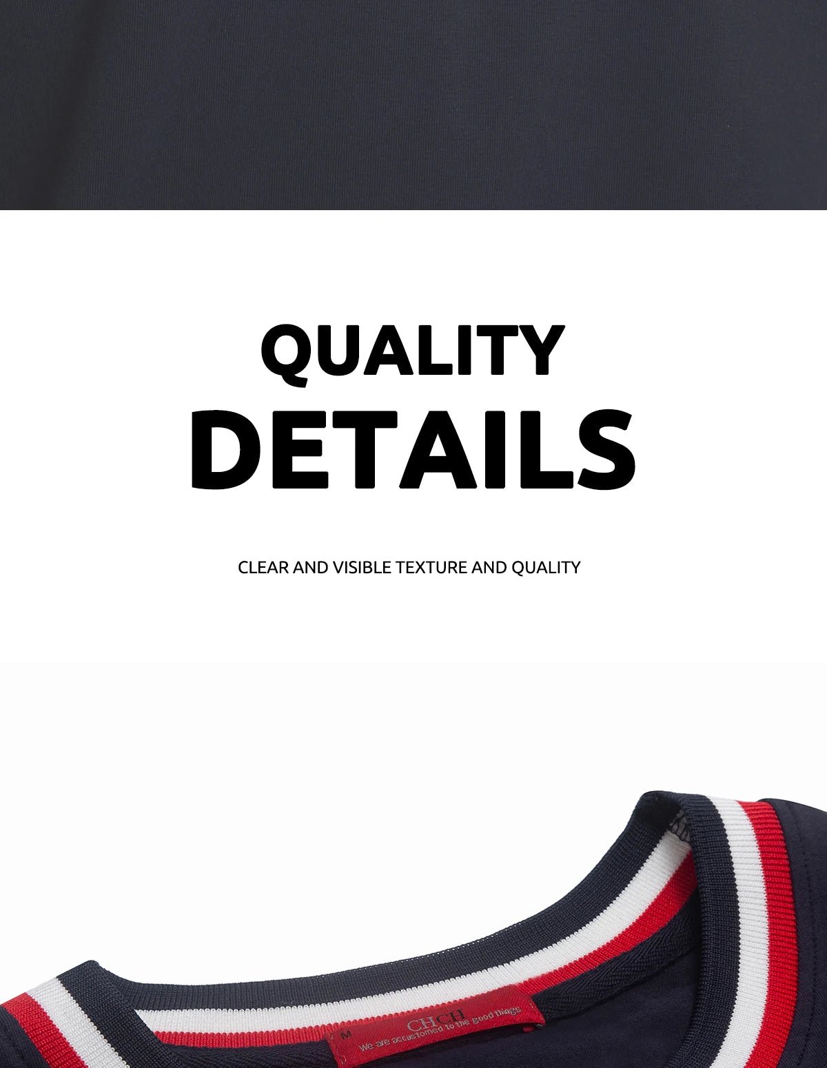 CHCH Men's Short Sleeve Solid Stripe O Neck T Shirt - itzy bitsy