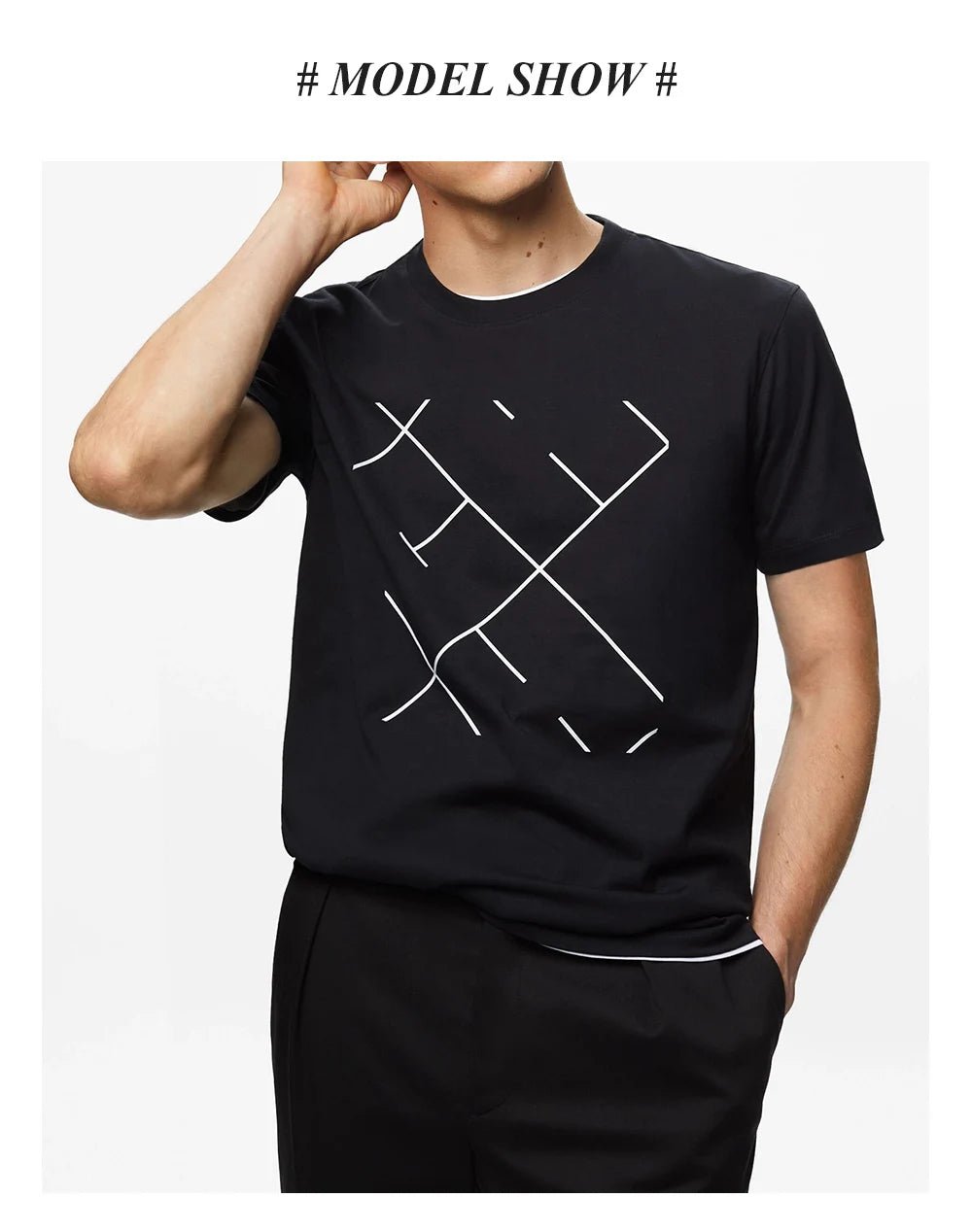 CHCH Men's Short Sleeves Versatile Classic Top - itzy bitsy