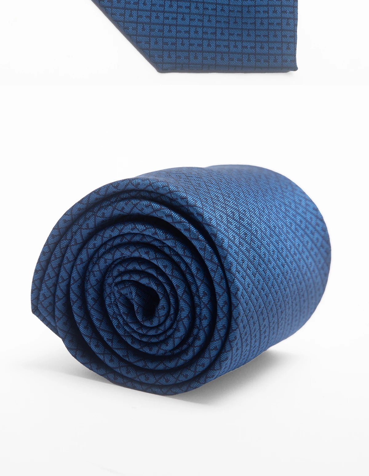 CHCH Men's Solid Jacquard Plaid Tie - itzy bitsy