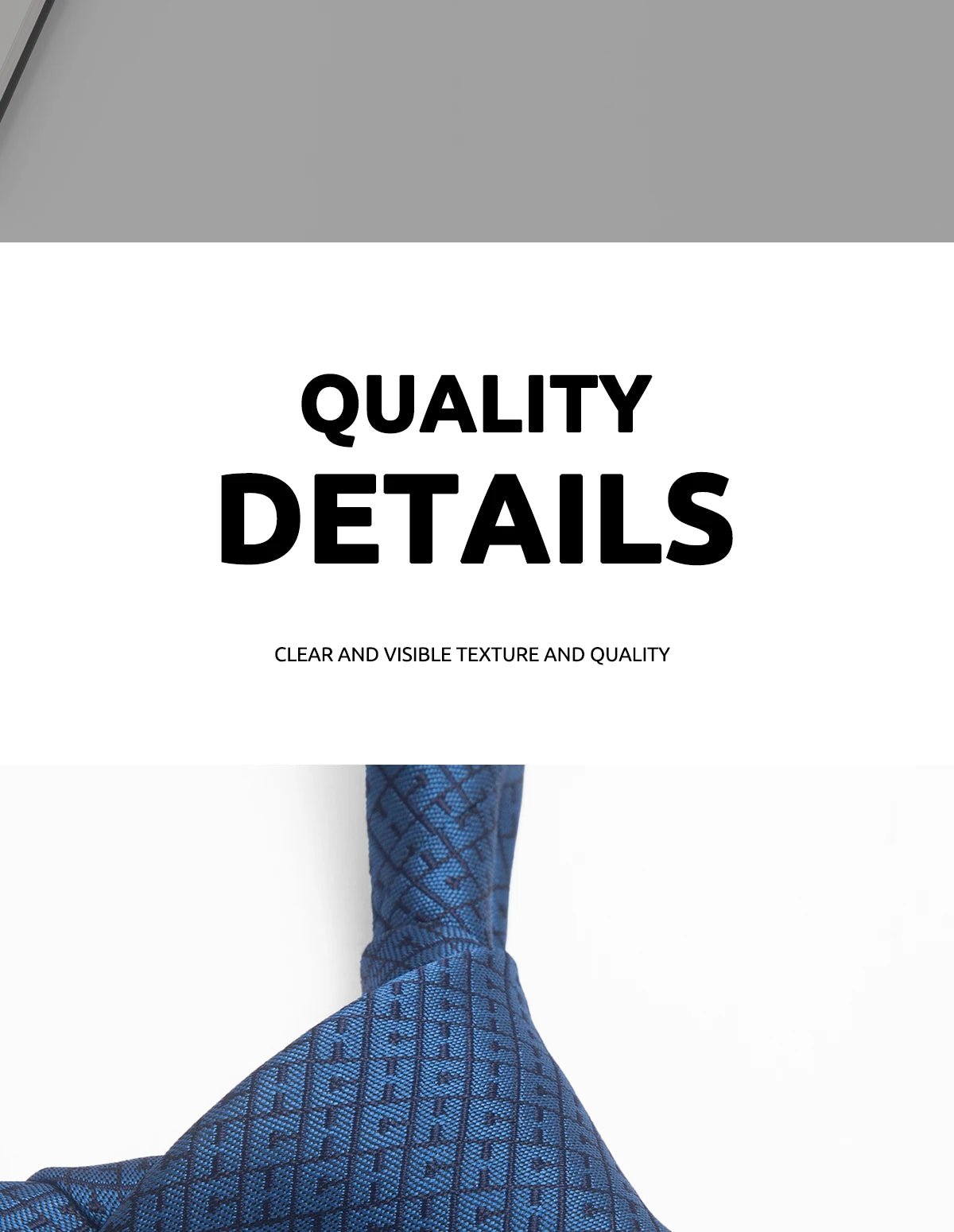 CHCH Men's Solid Jacquard Plaid Tie - itzy bitsy