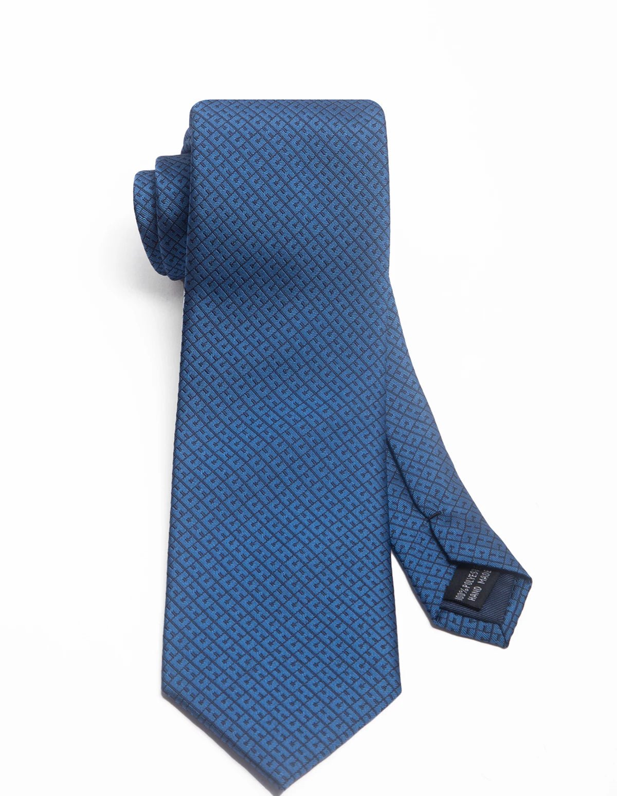 CHCH Men's Solid Jacquard Plaid Tie - itzy bitsy