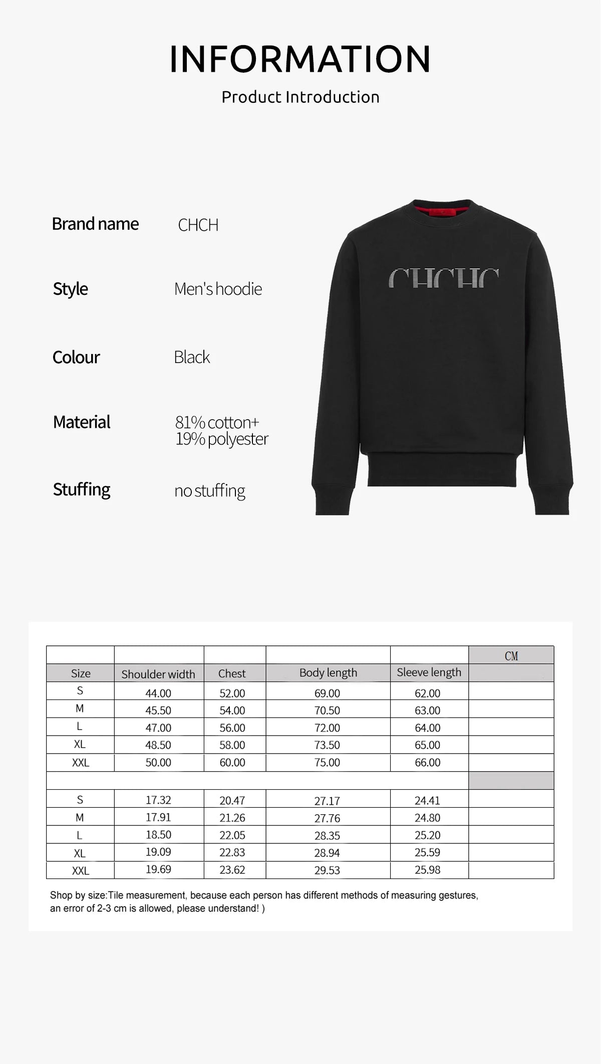 CHCH Pullover Basic Crewneck Sweatshirts - itzy bitsy