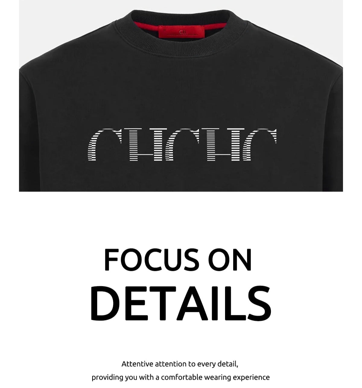 CHCH Pullover Basic Crewneck Sweatshirts - itzy bitsy