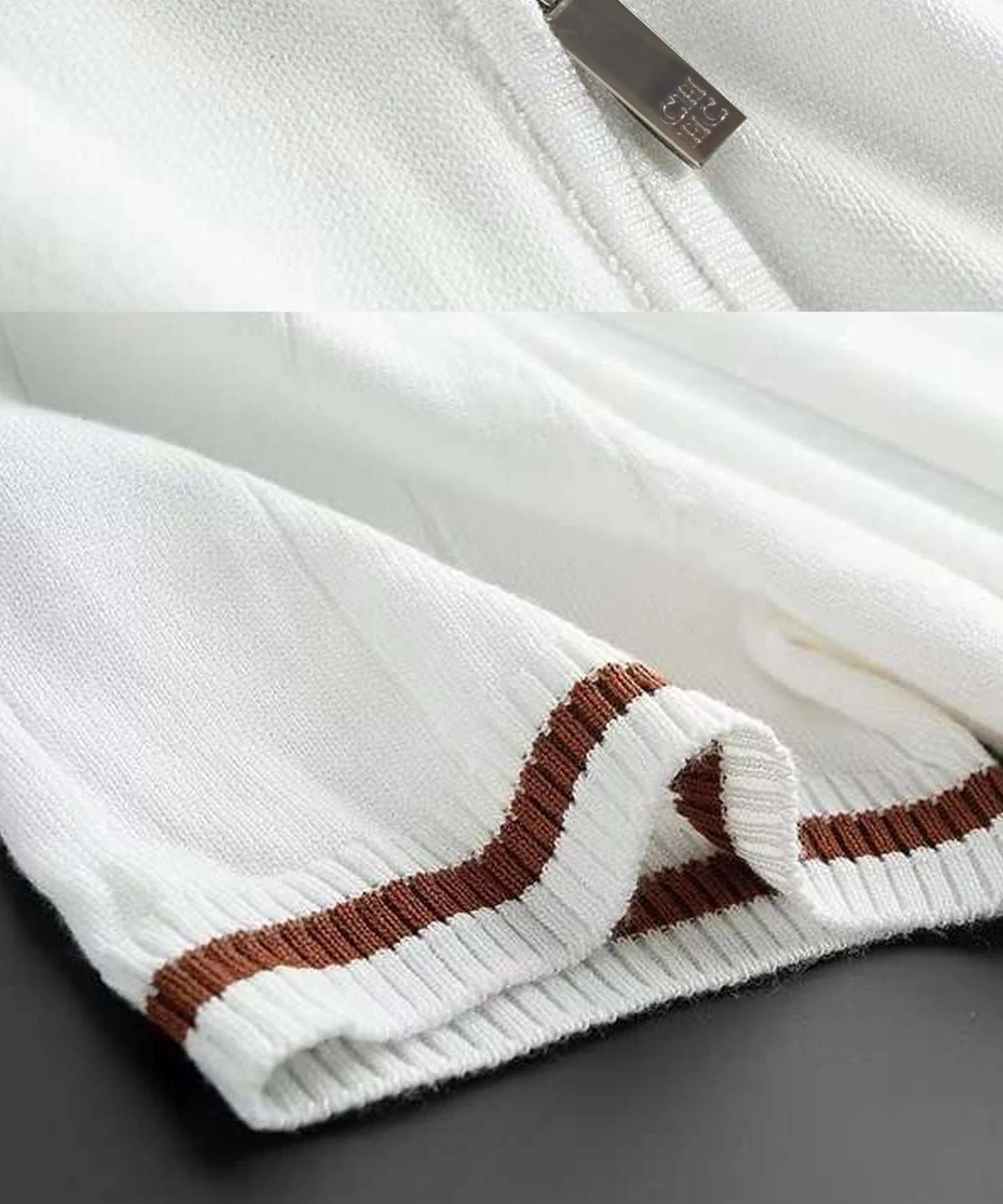 CHCH Ribbed Knit Textured Polo Shirt for Men - itzy bitsy