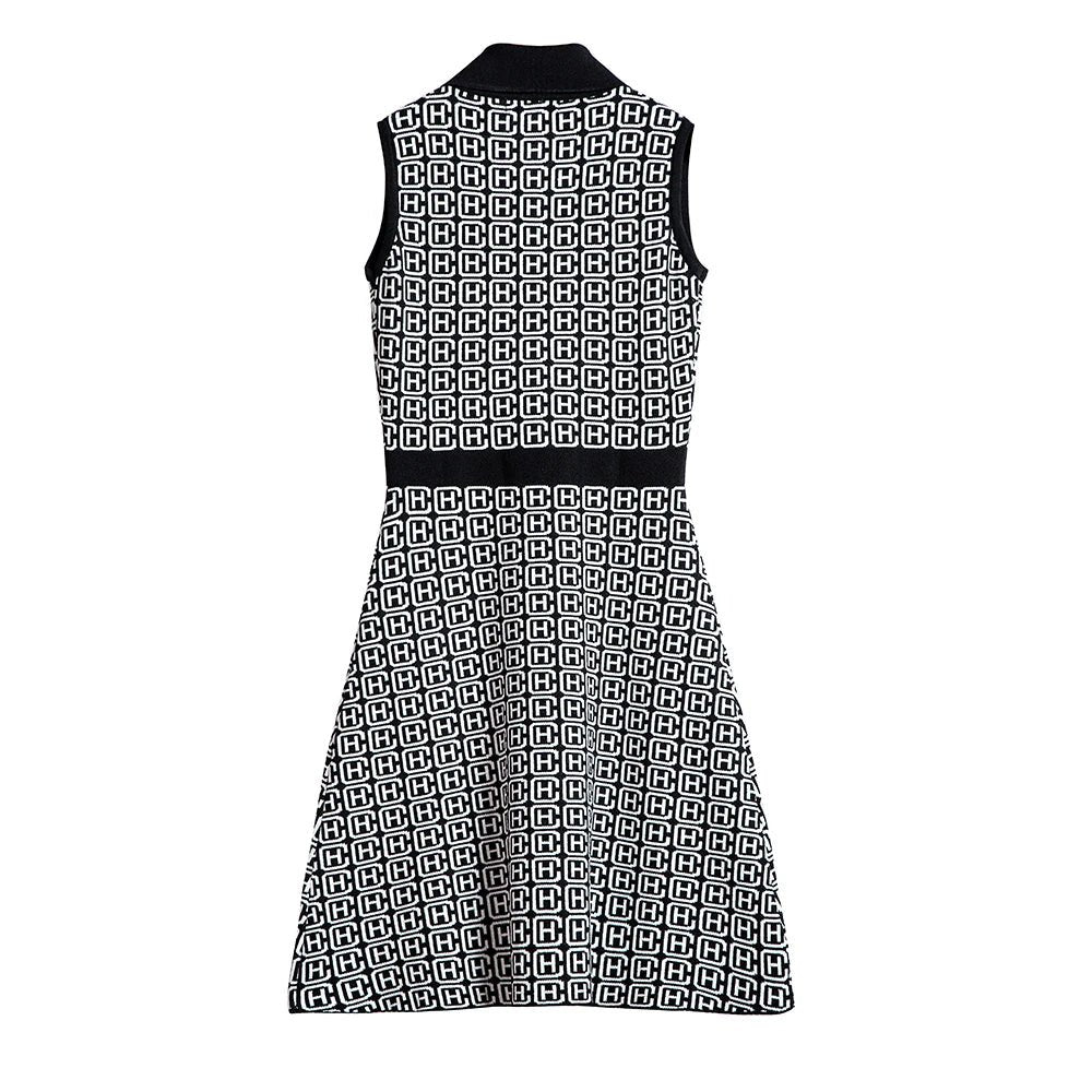 CHCH Sleeveless A - Line Ladies Slim Polo Dress - itzy bitsy