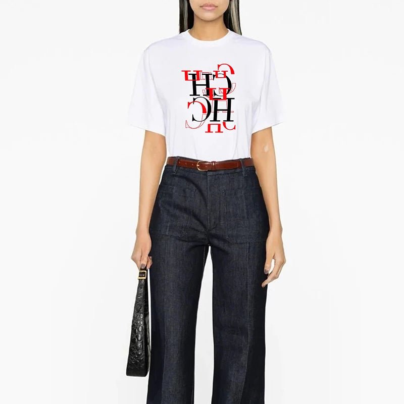 CHCH Trendy Ladies Short Sleeves Tees - itzy bitsy