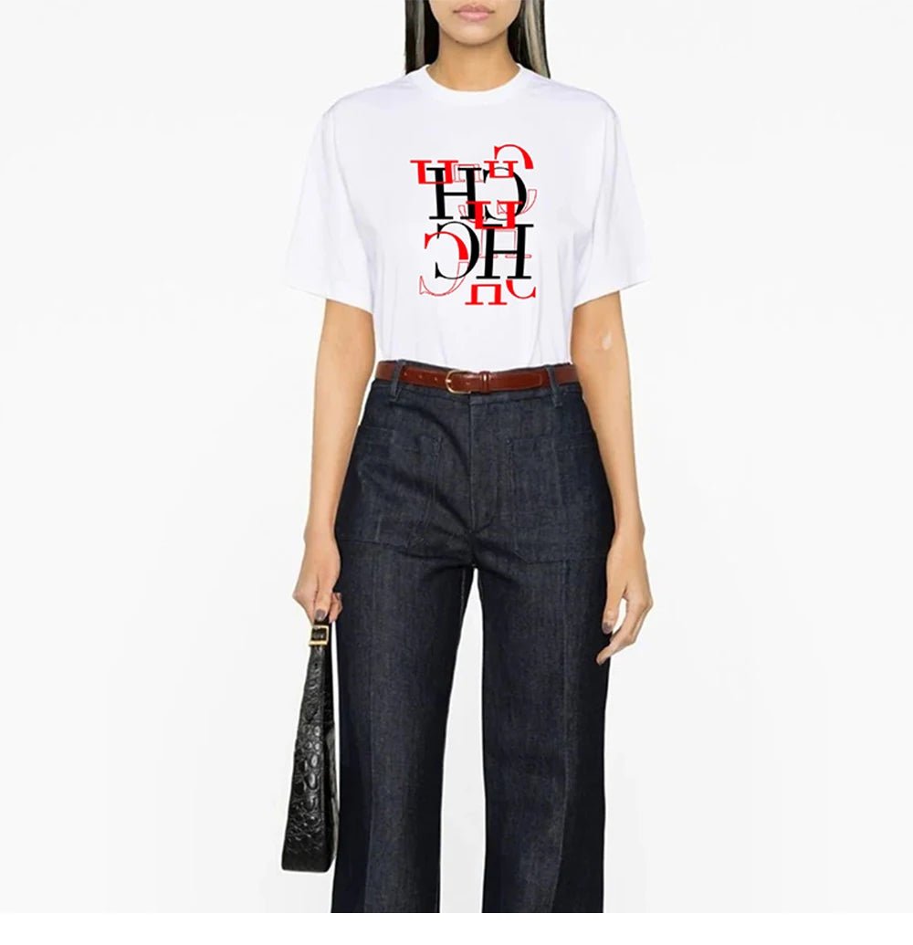 CHCH Trendy Ladies Short Sleeves Tees - itzy bitsy