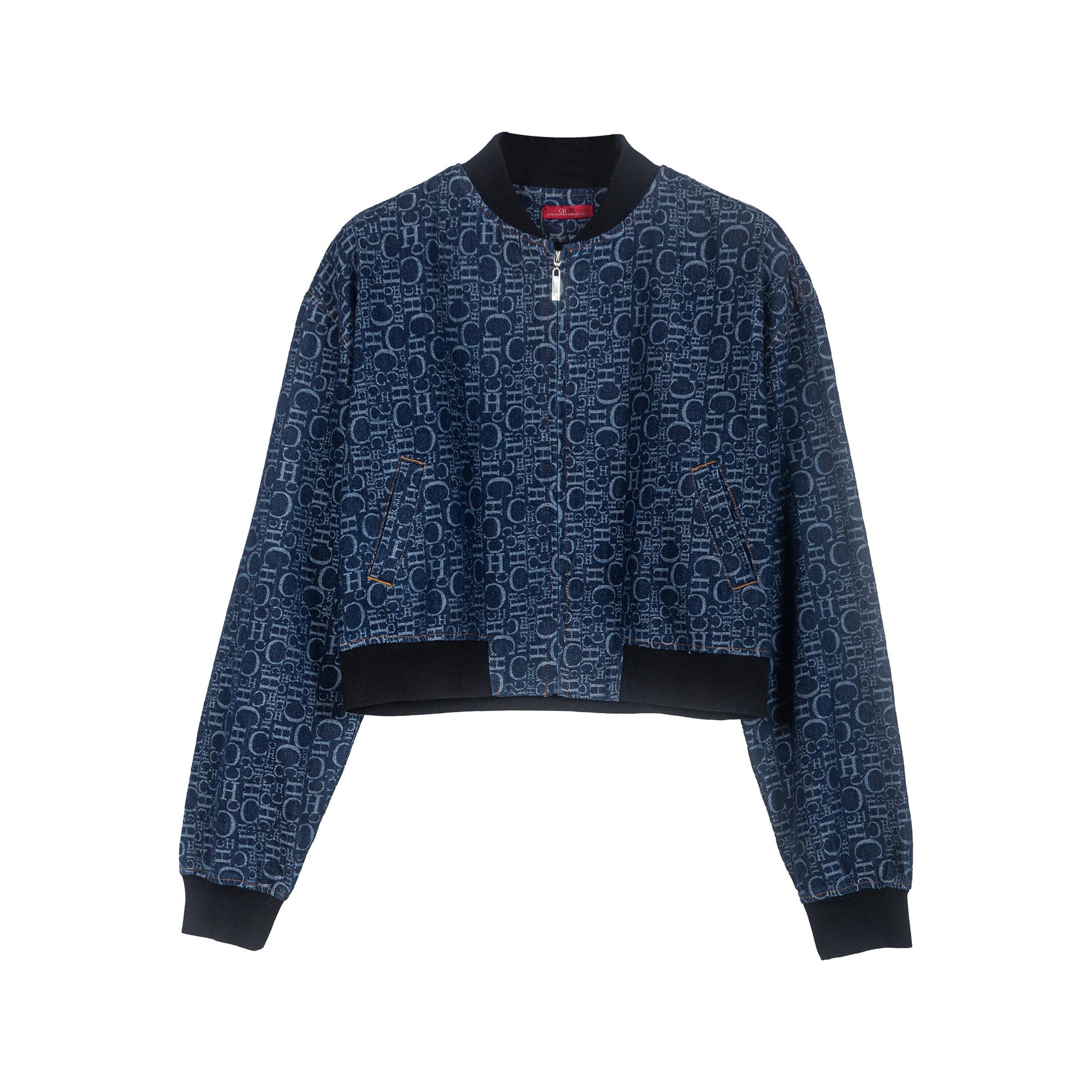 CHCH Women's Denim Casual Bomber Jacket - itzy bitsy