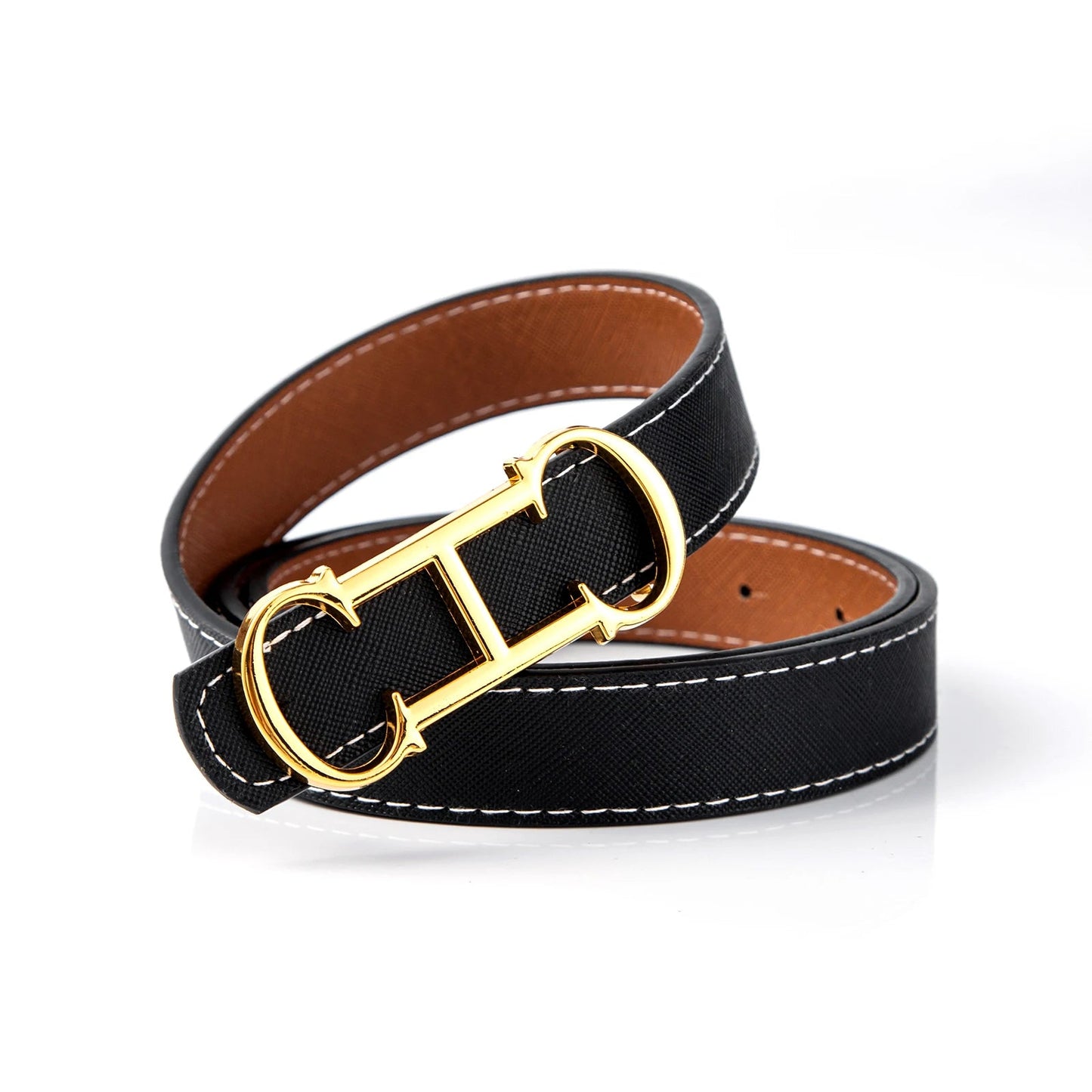 CHCH Women's Double - Sided Luxury Leather Belt - itzy bitsy