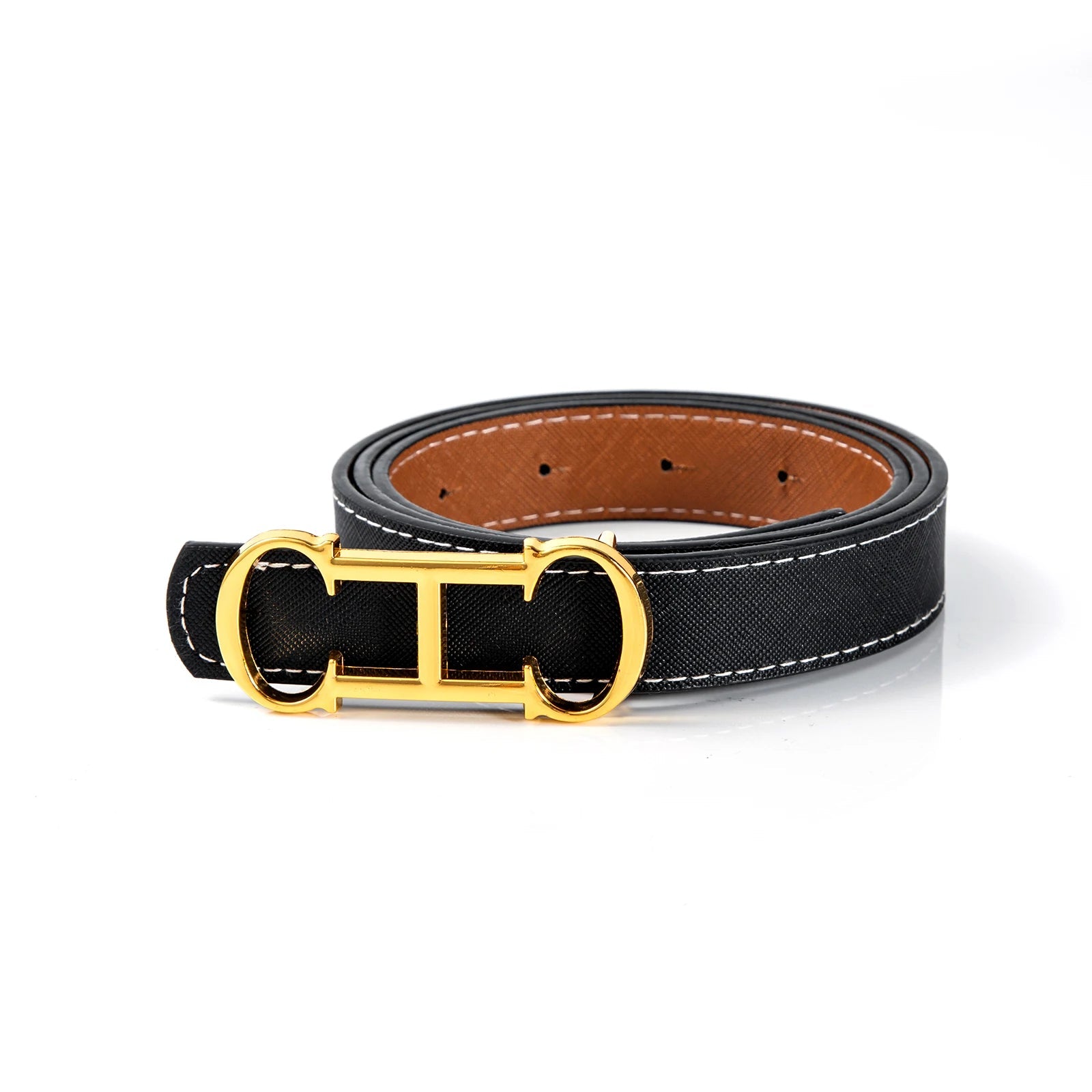 CHCH Women's Double - Sided Luxury Leather Belt - itzy bitsy