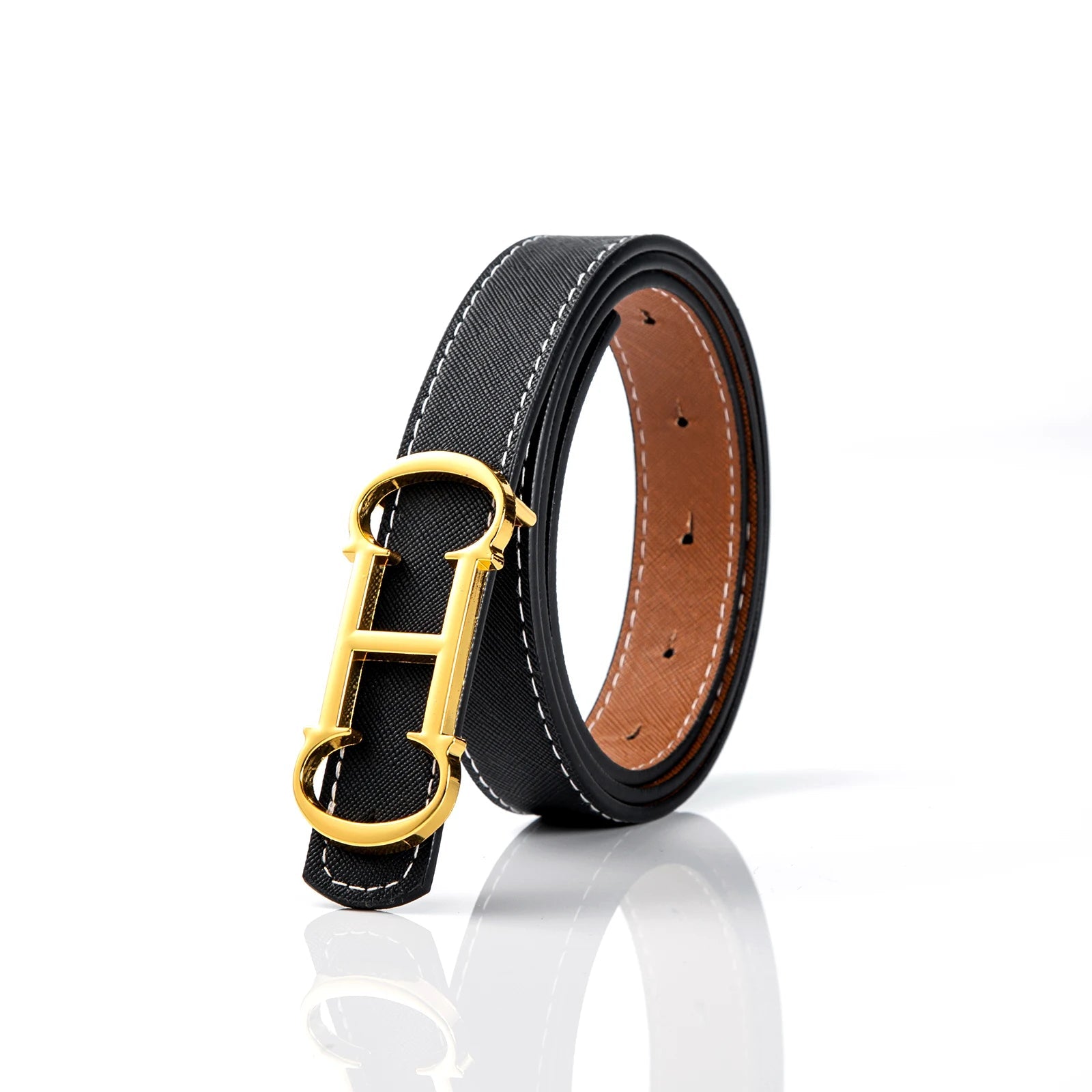 CHCH Women's Double - Sided Luxury Leather Belt - itzy bitsy