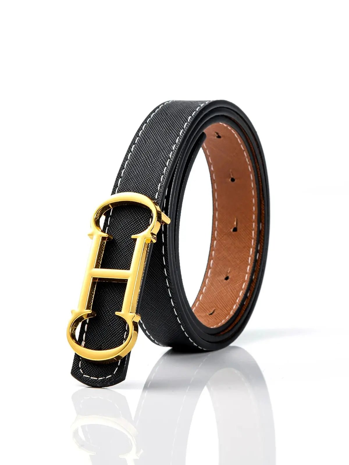 CHCH Women's Double - Sided Luxury Leather Belt - itzy bitsy