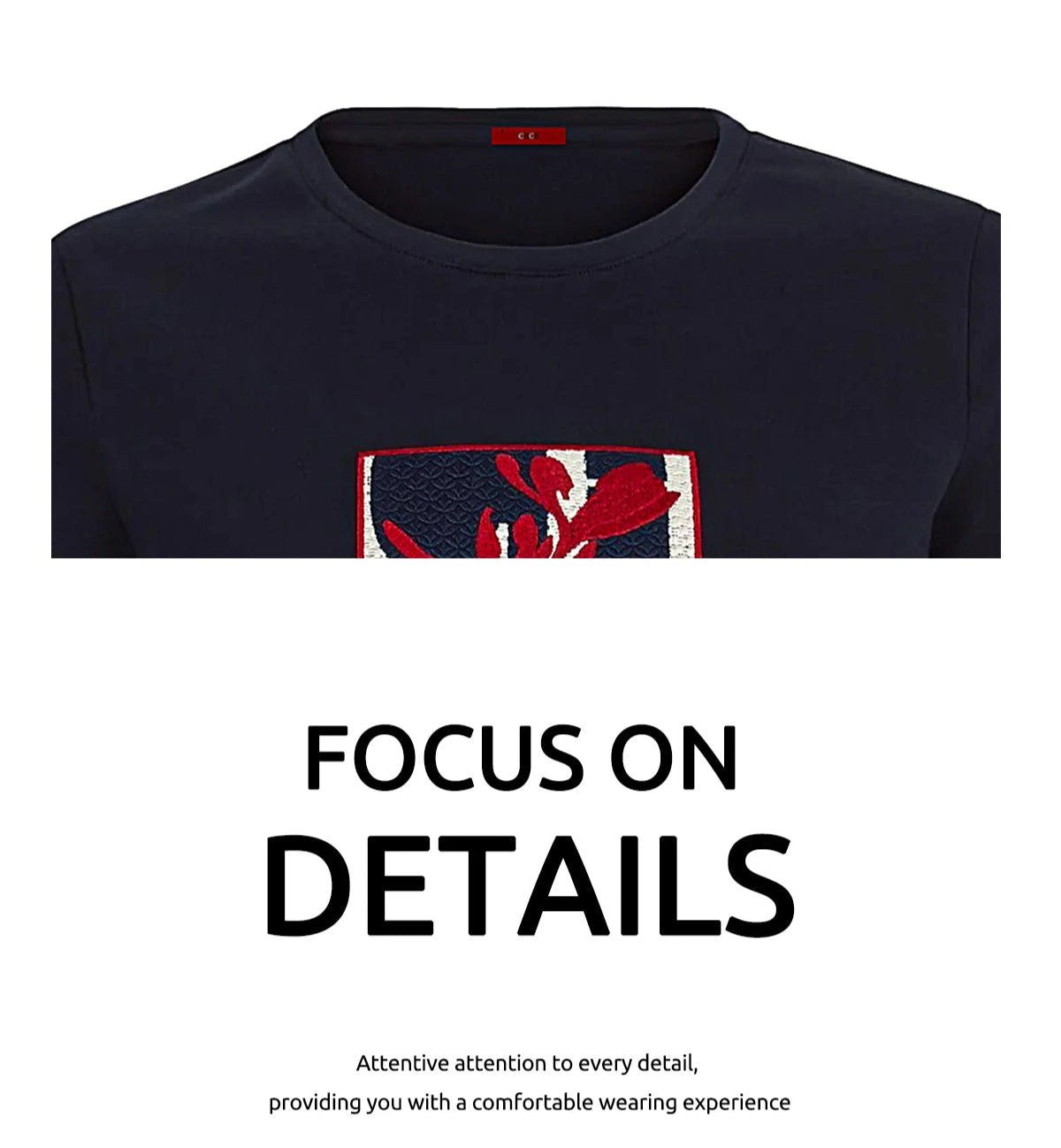 CHCH Women's Short Sleeve Flower Embroidery Design Female Tee - itzy bitsy