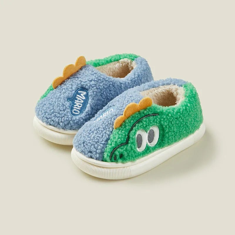 Cheerful Mario Children's Winter Cotton Warm Crocodile Shoes - itzy bitsy