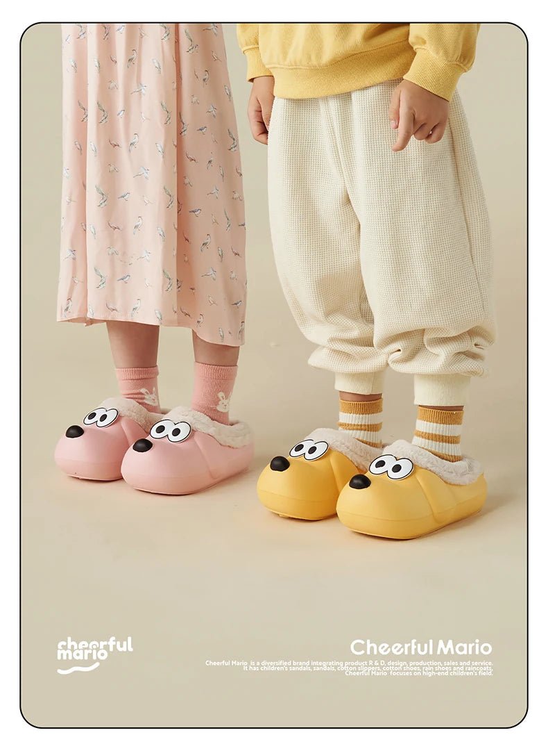 Cheerful Mario Children's Winter Cotton Waterproof Puppy Shoes - itzy bitsy