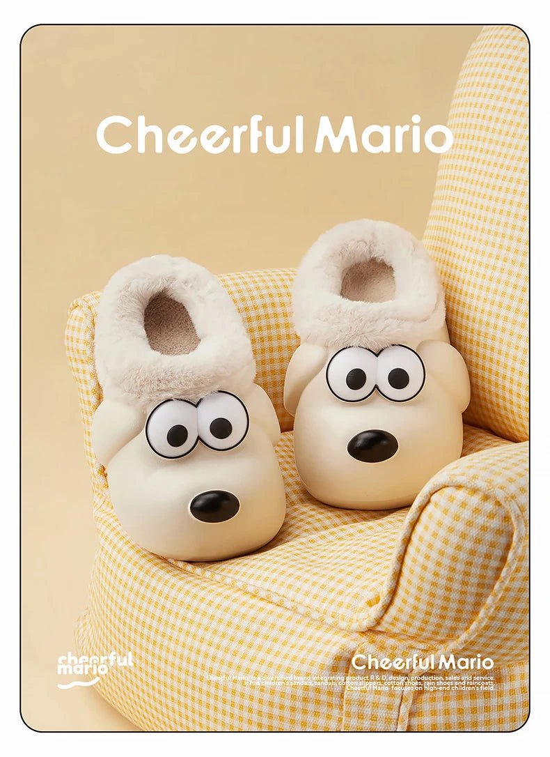 Cheerful Mario Children's Winter Cotton Waterproof Puppy Shoes - itzy bitsy