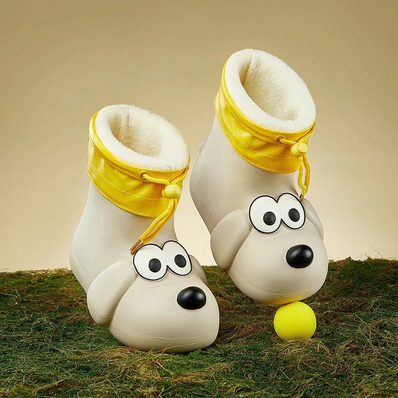 Cheerful Mario Cute Children Rain/Winter Puppy Boots - itzy bitsy