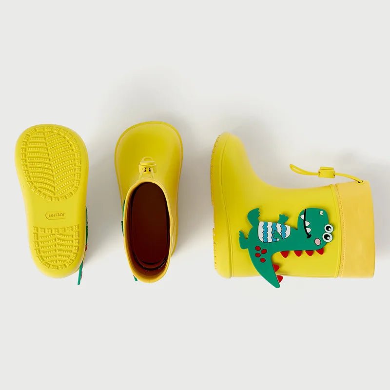 Cheerful Mario Kids Rain Boots Animal Design - itzy bitsy