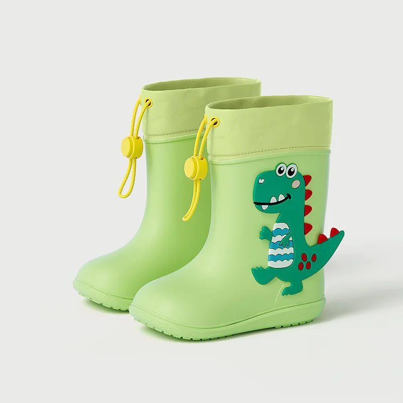 Cheerful Mario Kids Rain Boots Animal Design - itzy bitsy