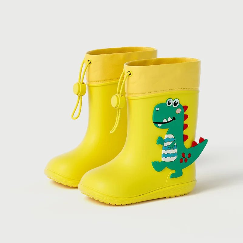 Cheerful Mario Kids Rain Boots Animal Design - itzy bitsy