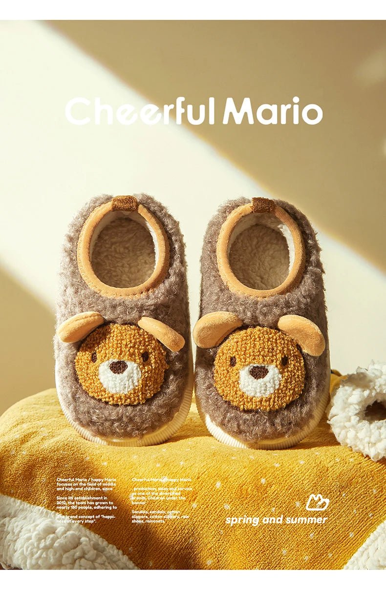 Cheerful Mario New Style Children Winter Cotton Warm Bunny Shoes - itzy bitsy
